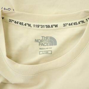 THE NORTH FACE WHITE LABEL MEEKER S/S R/TEE ロゴプリントTシャツ 半袖 バックプリント L ライトベージュ NT7U05L