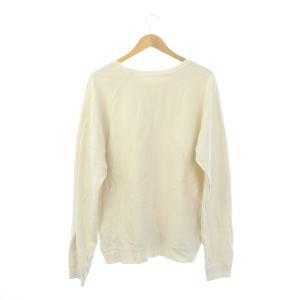 REMI RELIEF スウェットトレーナー 長袖 プルオーバー 起毛 コットン F オフホワイト