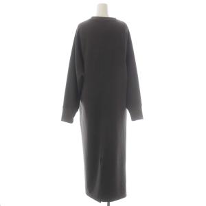BEAUTY&YOUTH UNITED ARROWS 23AW ダブルフェイス マキシワンピース ロング 長袖 グレー