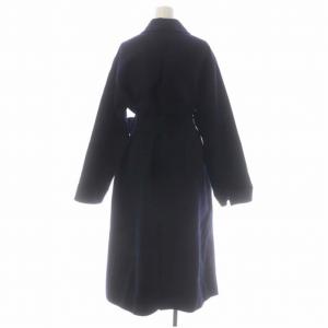 SNIDEL 22AW シャルムビッグカラーロングコート ウール アウター 0 紺 ネイビー