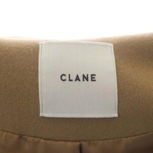 CLANE UPNECK OVER DOUBLE COAT 1 キャメル