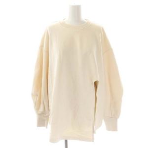 CLANE 22AW BULKY SLIT SET UP セットアップ 上下 スウェット トレーナー 長袖 ジョガーパンツ 1 アイボリー