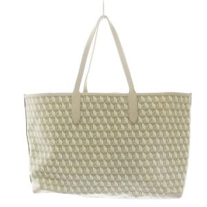 ANYA HINDMARCH I AM A PLASTIC BAG 総柄 アイボリー