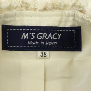 M'S GRACY 23AW ツイードワンピース ジレ 38 ベージュ