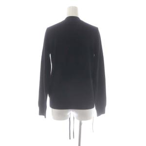 Jean Paul GAULTIER FEMME クルーネックカーディガン ニット 前開き ウール 40 黒 ブラック