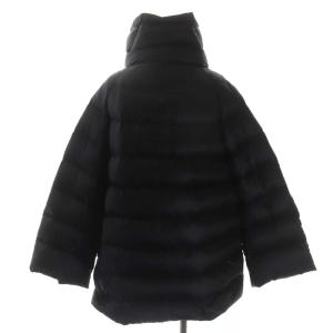 MONCLER FLEOLE ダウンコート アウター ミドル丈 ボリュームネック 0 ブラック