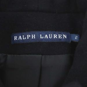 RALPH LAUREN ウールカシミヤ ピーコート Pコート アウター 2 黒 ブラック