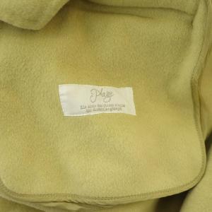 Plage 21AW ハミルトンノーカラーコート ロング ウール 36 黄 イエロー