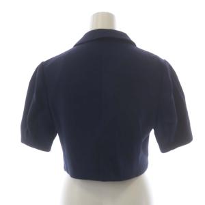 CELFORD 22SS スーツ セットアップ 上下 リネンライクショートジャケット 半袖 ダブル マーメイドスカート ロング 36 紺 ネイビー