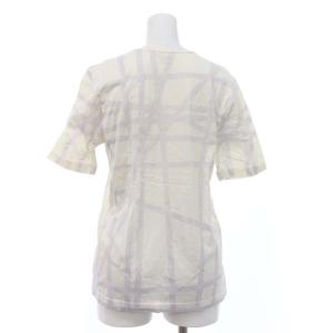 HERMES Tシャツ 半袖 ボルデュック マルジェラ期 M アイボリー 紫 パープル