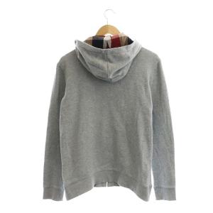 BLACK LABEL CRESTBRIDGE チェック ジップアップ パーカー 長袖 M グレー