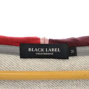 BLACK LABEL CRESTBRIDGE チェック ジップアップ パーカー 長袖 M グレー
