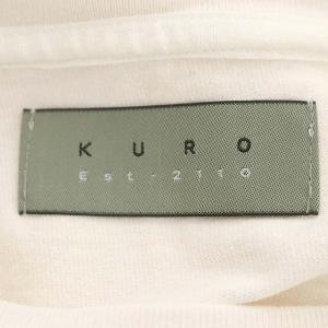 KURO コットン カットソー Tシャツ オーバーサイズ 長袖 0 白 ホワイト
