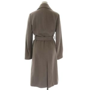 UNITED ARROWS UBCB ANG/W ラップコート アウター ロング アンゴラ リボンベルト付き 38 モカ
