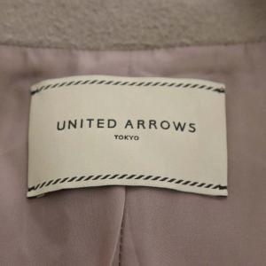 UNITED ARROWS UBCB ANG/W ラップコート アウター ロング アンゴラ リボンベルト付き 38 モカ