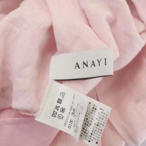 ANAYI 22SS ボタニカルリネンソフトタックワンピース ベルト ペチコート付き 38 ライトピンク