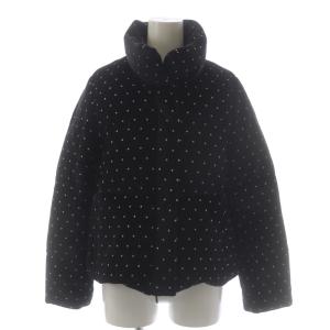 ドットダウンジャケット アウター 36 黒 ブラック