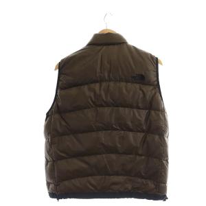 THE NORTH FACE アコンカグア ダウンベスト ジップアップ M 茶 ブラウン ND13300
