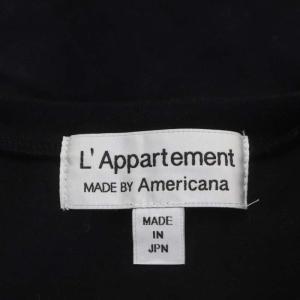 AMERICANA 22SS アパルトモン別注 N/S LOGO TEE Tシャツ カットソー フレンチスリーブ プリント 黒 ブラック
