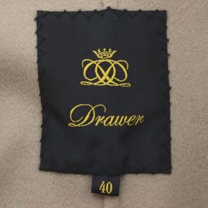 Drawer テントライン ノーカラーコート 40 グレージュ