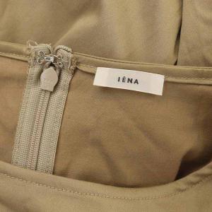 IENA 22AW ボリュームショルダーワンピース ロング 五分袖 ベージュ
