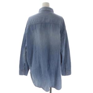 Plage 22AW 製品加工デニムシャツ 長袖 水色 ライトブルー