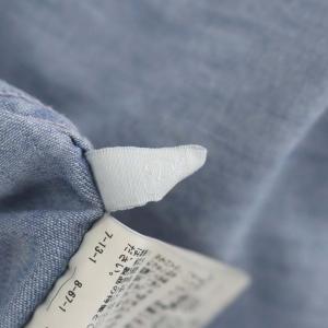 Plage 22AW 製品加工デニムシャツ 長袖 水色 ライトブルー