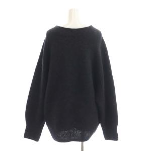 Spick&Span 23AW ボトルネック ドルマンスリーブニット セーター ウール オーバーサイズ 長袖 黒 ブラック チャコール