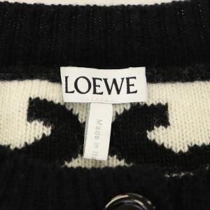 LOEWE 22AW ANAGRAM INTARSIA CARDIGAN ニットカーディガン S 黒