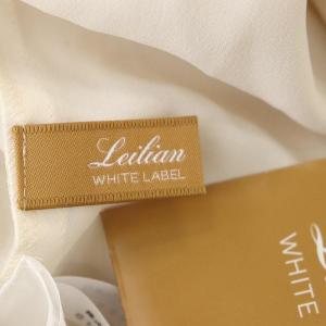Leilian 23年製 ホワイトレーベル ピンタックブラウス 長袖 13+ アイボリー