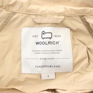 WOOLRICH TOMORROWLAND別注 ドローストリング コート モッズコート ジップアップ 薄手 ロング S ベージュ