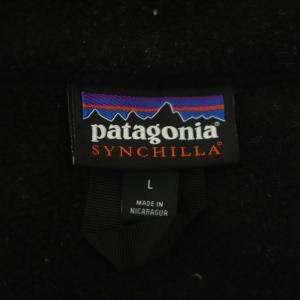 Patagonia synchilla 23AW シンチラフリースベスト プルオーバー ハーフジップ L 黒 ブラック