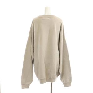 REMI RELIEF コットン オーバーサイズ プルオーバー スウェット 長袖 M グレージュ