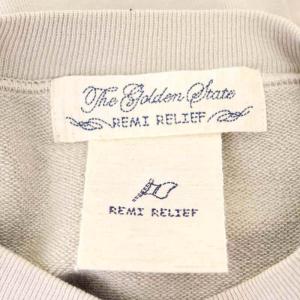 REMI RELIEF コットン オーバーサイズ プルオーバー スウェット 長袖 M グレージュ