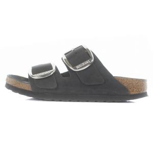 BIRKENSTOCK ルタロン取り扱い 23SS ARIZONA SILVER BUCKLE サンダル ロゴ 23cm 黒 ブラック