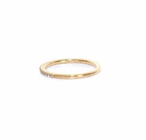 ハーフエタニティ リング ピンキーリング 指輪 ダイヤ0.05ct K10