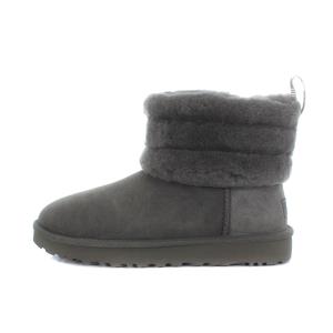 UGG australia FLUFF MINI ショートブーツ ムートン 25cm グレー