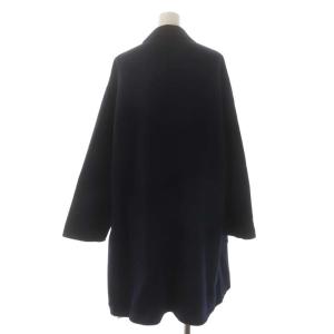 Spick&Span 22AW W/Ny ダブルブレストリバーコート チェスターコート アウター ロング 36 ネイビー