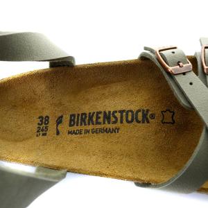 BIRKENSTOCK ブランカ サンダル レザー 24.5cm グレー