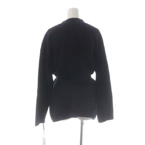 Diagram GRACE CONTINENTAL 23AW メリノウール ニット カーディガン ベルト付き 36 ブラック