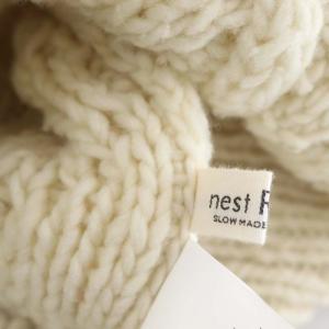 nest Robe 22AW Peruvian Wool Handknitted Cable Stitch Sweater セーター ケーブルニット