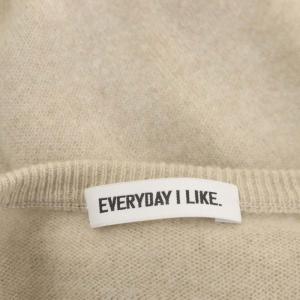 EVERYDAY I LIKE 22SS Cariaggi Sheer ニット セーター シアー カシミヤ 薄手 長袖 ライトベージュ
