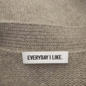 EVERYDAY I LIKE 21AW CASHMERE CHUNKY ニットカーディガン グレージュ
