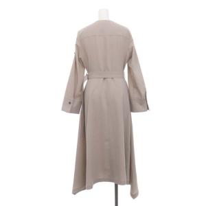 CELFORD シャツワンピース ロング 長袖 ベルト付き 38 グレージュ