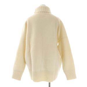 Deuxieme Classe ウールタートルネックニット セーター 長袖 カシミヤ混 白 ホワイト