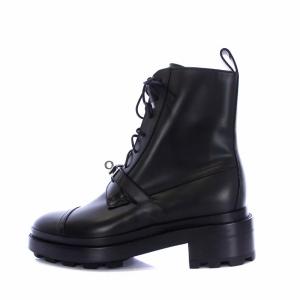 HERMES ファンク ケリーベルト レザー アンクルブーツ 38.5 25cm ブラック WS222070Z