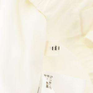 IENA 22AW タイプライタータックギャザースカート フレア ロング 36 白 ホワイト