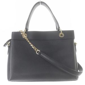 MICHAEL KORS SUSAN チェーン ショルダーバッグ ハンドバッグ 2way レザー ロゴ 黒 ブラック