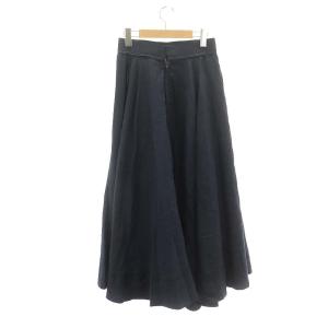 MADISONBLUE TUCK CIRCULAR SKIRT L/RI LAWN スカート タック サーキュラースカート ラミー混 フレア ロング