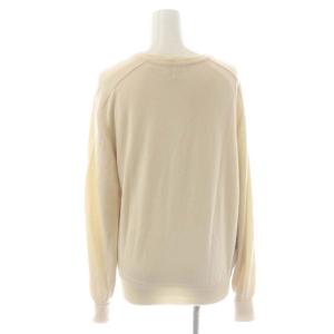HERMES ツイルレーヌ アンサンブルニット シルク カシミヤ 総柄 38 36 アイボリー